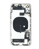 Tapa trasera blanca con puerto de carga flex y piezas para iPhone 11, BajoPPLCD.