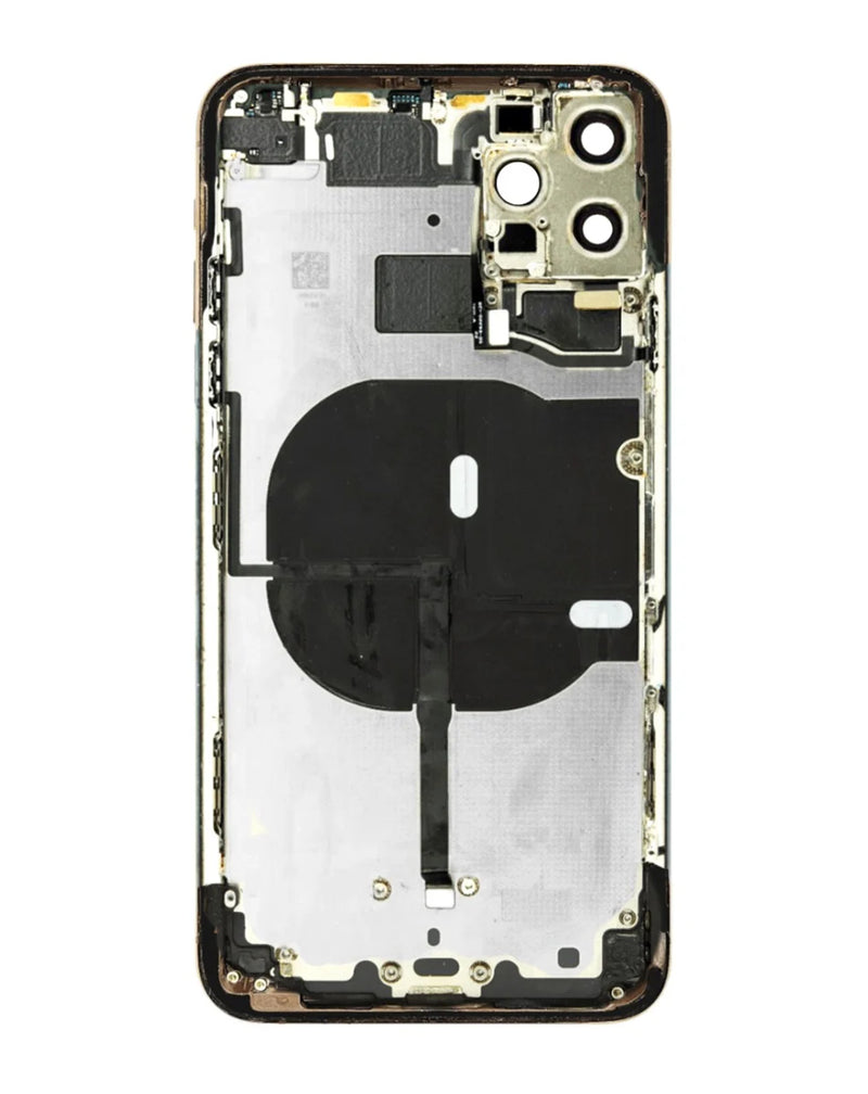 Tapa trasera con componentes preinstalados para iPhone 11 Pro en Guatemala, repáralo con un original en un taller especializado en reparaciones de iPhone.