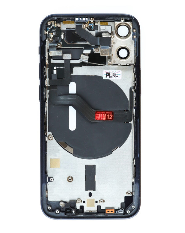 Compra la tapa trasera original con componentes preinstalados para iPhone 12 Mini en Guatemala, ideal para reparaciones y mantenimiento por mayoristas.