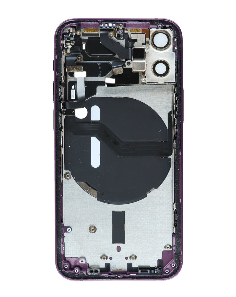 Tapa trasera (PURPLE) iPhone 12 Mini con componentes pequeños preinstalados en Guatemala, bajoPPLCD.