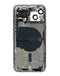 Encuentra el marco original preinstalado para iPhone 13 (Negro) en Guatemala, ideal para reparaciones y disponible en mayoristas de partes para iPhone.