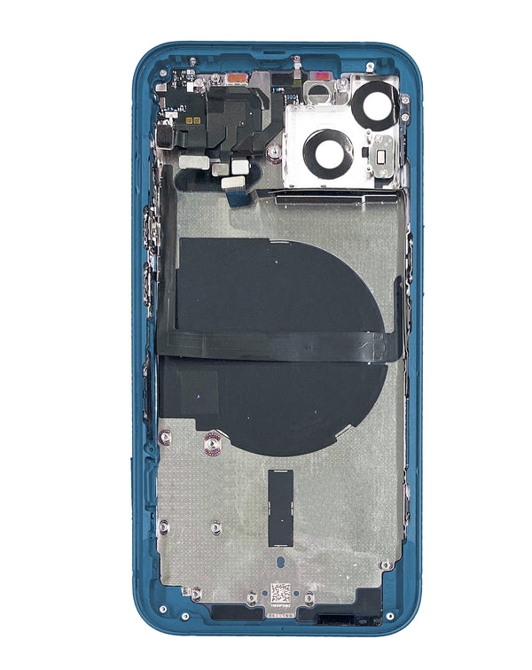 Compra una carcasa con piezas pequeñas preinstaladas para tu iPhone 13 en Guatemala, ideales para reparaciones y cambios de color.