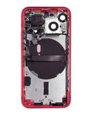 Encuentra en Guatemala una carcasa para iPhone 13 Mini (RED) con piezas pequeñas preinstaladas ideal para reparaciones, en BajoPPLCD.