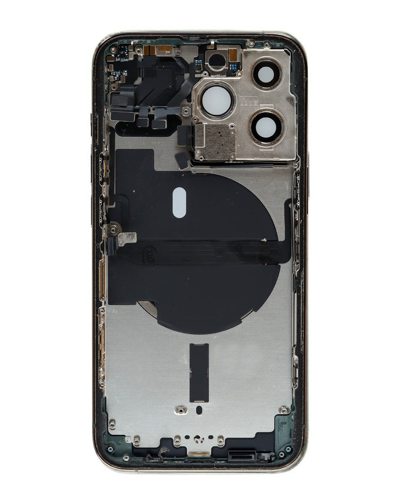 Encuentra la tapa trasera con componentes preinstalados para iPhone 13 Pro Max (ALPINE GREEN) en Guatemala.