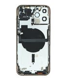 Estructura preinstalada en color Gold para iPhone 13 Pro Max ideal para reparaciones en Guatemala.