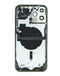 Marco iPhone 13 Pro Max con partes preinstaladas en color verde, ideal para reparaciones y talleres de equipo electrónico en Guatemala.