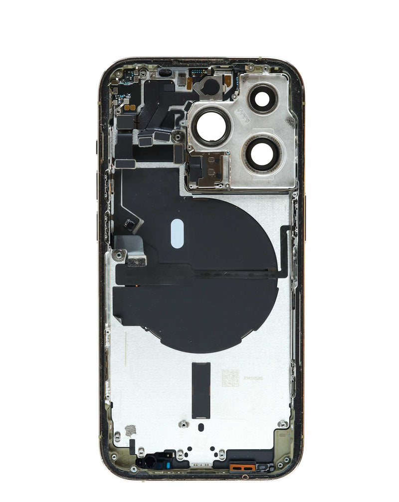 Encuentra Carcasa con piezas pequeñas preinstaladas para iPhone 14 Pro en Guatemala, ideal para reparaciones y talleres especializados.
