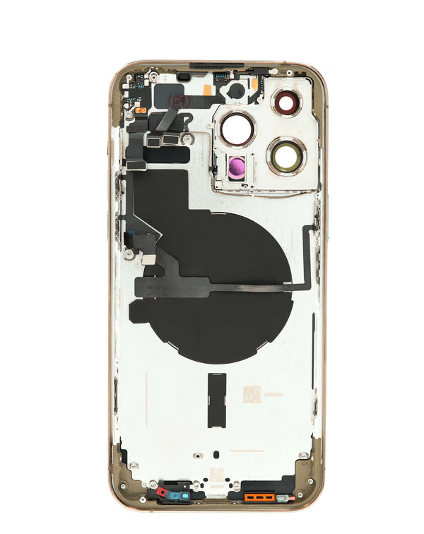 Reparación de marco con piezas preinstaladas para iPhone 14 Pro Max en Guatemala.