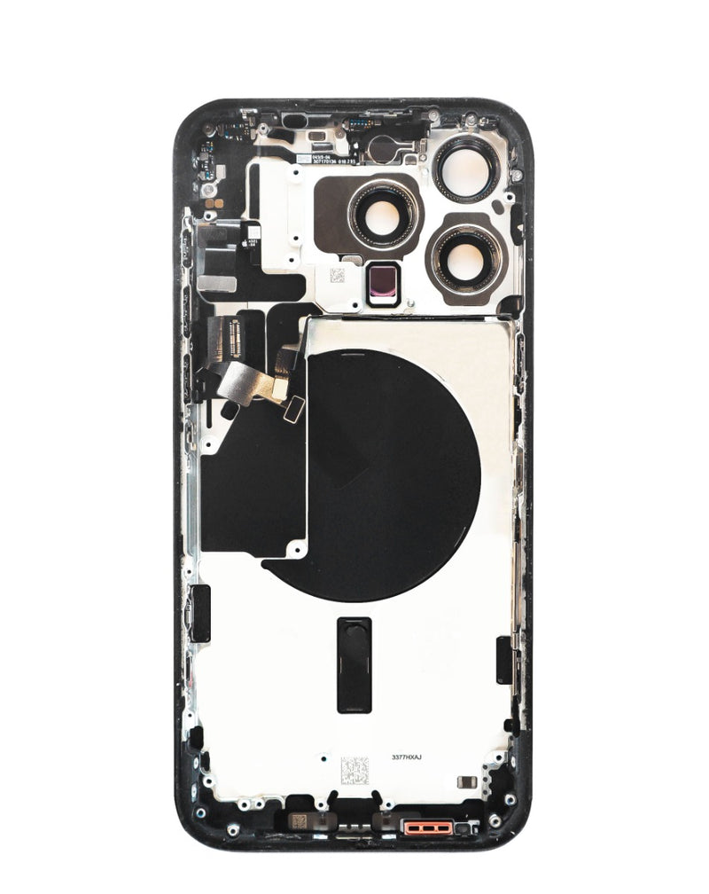 Compra la tapa trasera OEM con componentes preinstalados para iPhone 15 Pro Max en Guatemala.