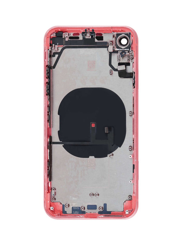 Encuentra tapas traseras con componentes preinstalados OEM para iPhone XR en Guatemala, ideal para reparaciones profesionales en talleres especializados.