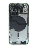 Tapa trasera con componentes preinstalados para iPhone 12 en Guatemala, OEM, ideal para reparaciones en talleres autorizados.