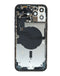 Marco trasero iPhone 12 Pro Max OEM con componentes preinstalados en color Pacific Blue disponible en Guatemala para reparaciones de iPhone.