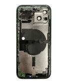 Encuentra tapas traseras con componentes preinstalados para iPhone 13 en Guatemala en un taller de reparaciones de teléfonos con servicio mayorista.