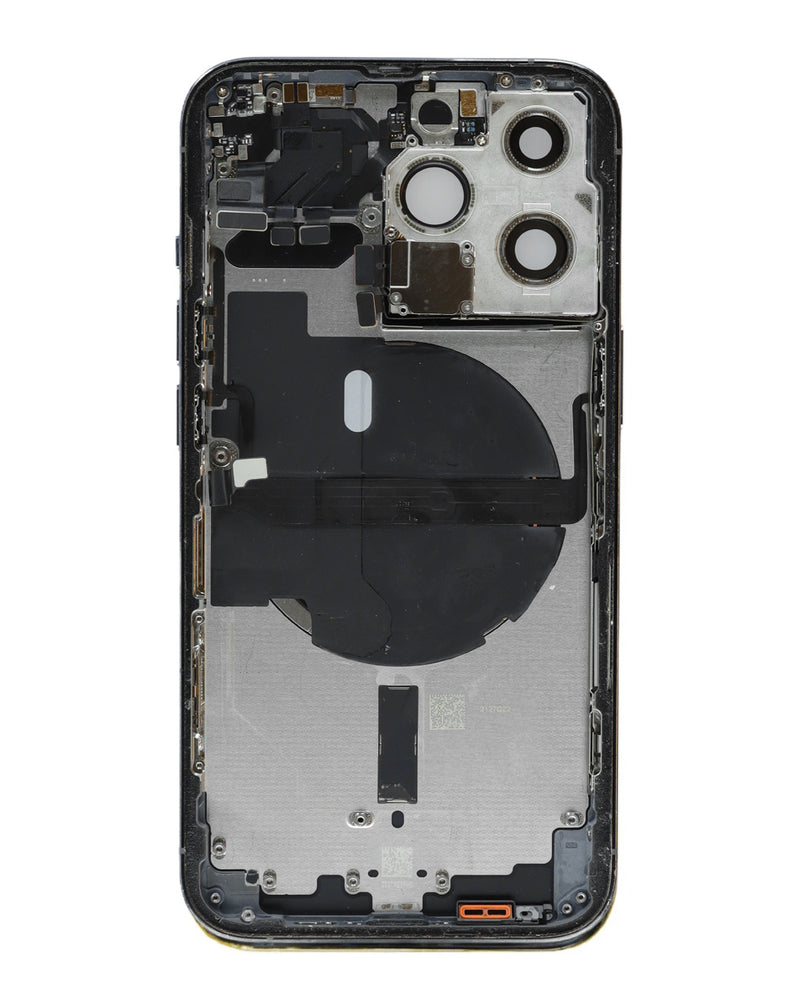 Tapa trasera con componentes preinstalados para iPhone 13 Pro en Guatemala, ideal para reparaciones y talleres especializados.