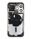 Estructura para iPhone 13 Pro con pequeñas piezas preinstaladas en Guatemala, ideal para reparaciones y talleres.
