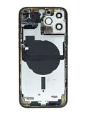 Ranura trasera con componentes preinstalados para iPhone 13 Pro Max disponible en Guatemala para reparaciones a nivel mayorista.