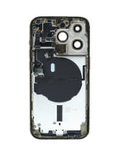 Tapa trasera con componentes preinstalados GOLD para iPhone 14 Pro en Guatemala.