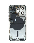 Tapa trasera original con componentes preinstalados para iPhone 14 Pro en Guatemala.