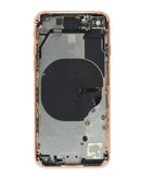 Compra una tapa trasera con componentes preinstalados para iPhone 8 (GOLD) OEM en Guatemala, ideal para reparaciones de tu dispositivo.
