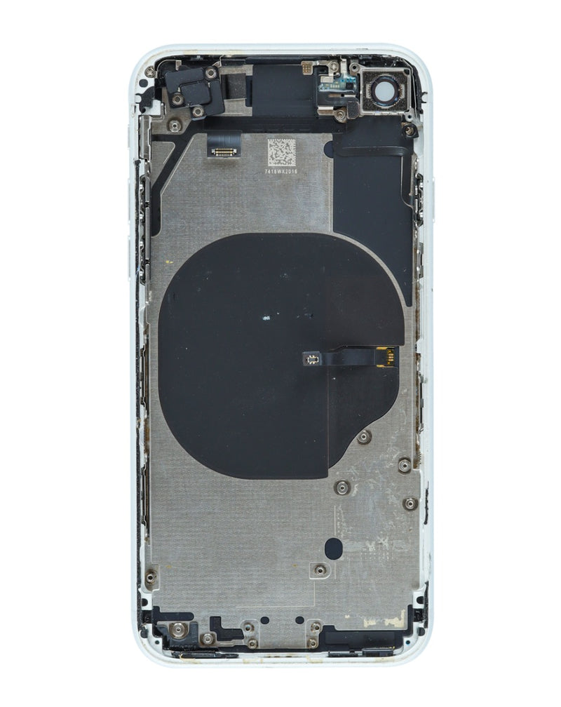 Encuentra tapas traseras con componentes pequeños preinstalados para iPhone 8 en Guatemala.