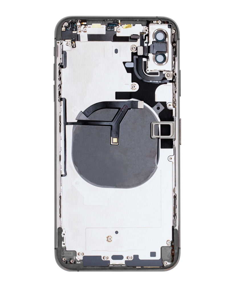 Encuentra tapa trasera con componentes preinstalados para iPhone XS Max en Guatemala en tiendas de reparaciones de dispositivos Apple.