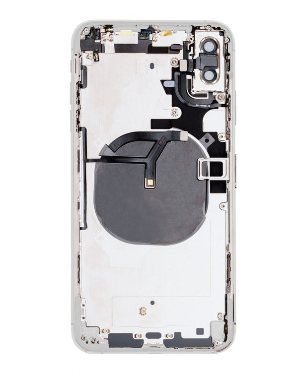 Encuentra tapa trasera con componentes preinstalados para iPhone XS Max en Guatemala para reparaciones rápidas y de calidad.