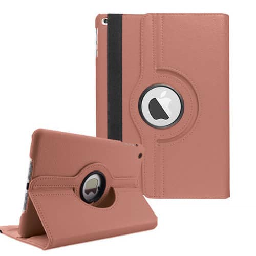 Encuentra la funda con soporte giratorio 360 grados ROSE GOLD para iPad en Guatemala.
