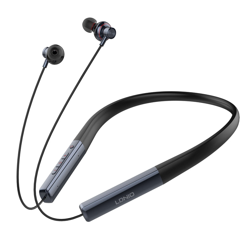 Audifonos neckband LDNIO N01 inalambricos (500mAh) (Negro / Azul)