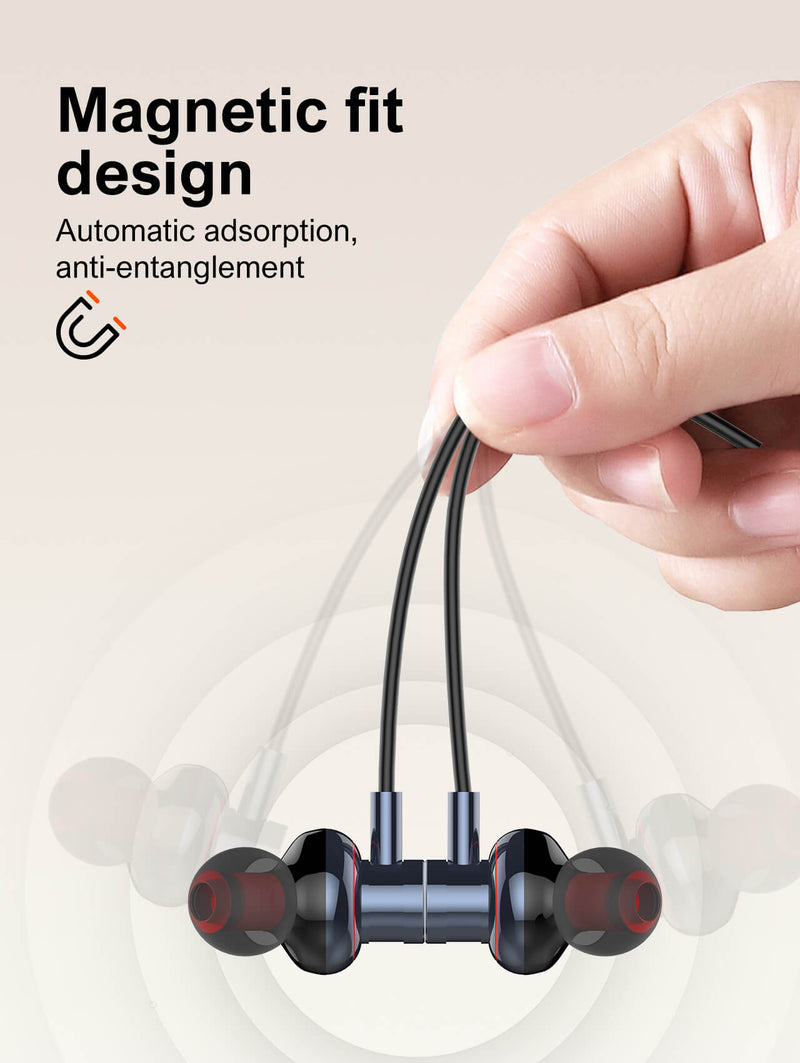 Audifonos neckband LDNIO N01 inalambricos (500mAh) (Negro / Azul)