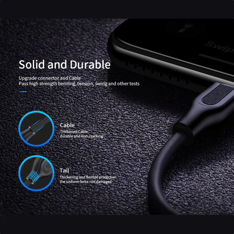Cable para carga y datos Microusb | Carga Rapida | 100mA | Marca JOYROOM | Para Huawei y Samsung