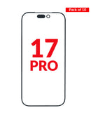 Venta al por mayor de 10 vidrios frontales con OCA para iPhone 17 Pro premium en Guatemala.