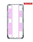 Paquete de 10 marcos metálicos premium para iPhone X en Guatemala, ideal para mayoristas, talleres de reparación y tiendas de partes para iPhone.