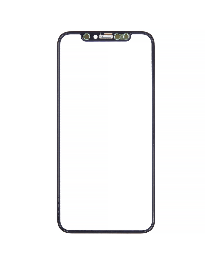Reparación de vidrio frontal con OCA preinstalado para iPhone X en Guatemala.