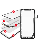 Reparación de vidrio frontal con OCA preinstalado para iPhone 11 Pro disponible en Guatemala.