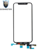 Encuentra el vidrio frontal iPhone X OCA Master con marco, short touch y OCA preinstalado en Guatemala para reparaciones a mayoristas y talleres especializados.