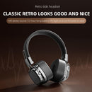 Auriculares inalámbricos CHROME plateados SlowBack, audio estéreo de alta fidelidad, diseño elegante y plegable.