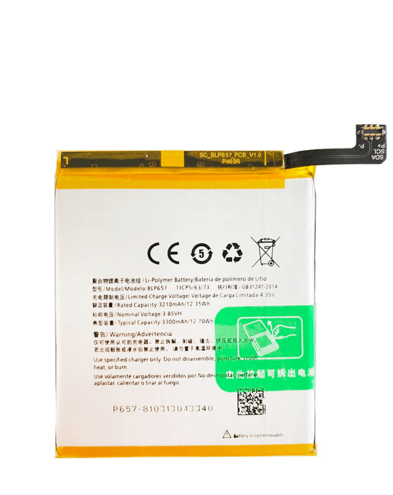 Reparación de batería OnePlus 6 (A6000 / A6003) en Guatemala, venta al por mayor de BLP657.