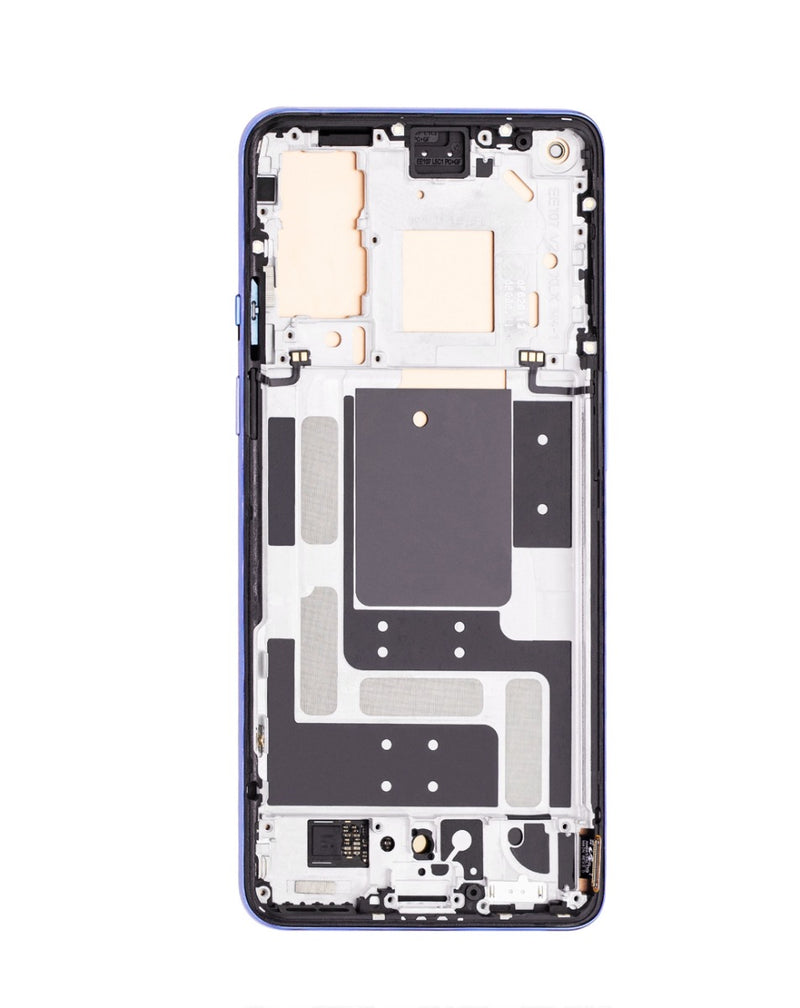Venta de Pantalla OLED con marco OnePlus 9 en color morado (US Version) de alta calidad en Guatemala, ideal para reparaciones en talleres especializados.