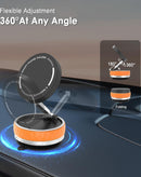 Soporte magnético para teléfono, color naranja, con ventosa fuerte y rotación 360 grados, marca SlowBack.