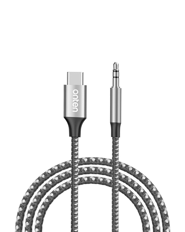 Encuentra el cable USB-C a Aux de la marca Onten en Guatemala, ideal para conectar tus dispositivos sin problemas.