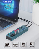 Mayorista en Guatemala de Hubs USB A 3.0 de 10 puertos de la marca Onten.