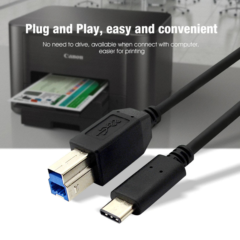 Encuentra el mejor cable USB C de 1 metro para tu impresora en Guatemala en SlowBack, mayorista de accesorios y componentes de cables.