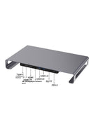 Estación de acoplamiento Onten 8 en 1 para laptop, con puertos USB-C, HDMI, USB 3.0.