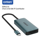 Encuentra el lector de tarjetas Onten 3in1 CF/SD/microSD USB C en Guatemala para tus necesidades de transferencia de archivos en talleres de tecnología y mayoristas de accesorios electrónicos.