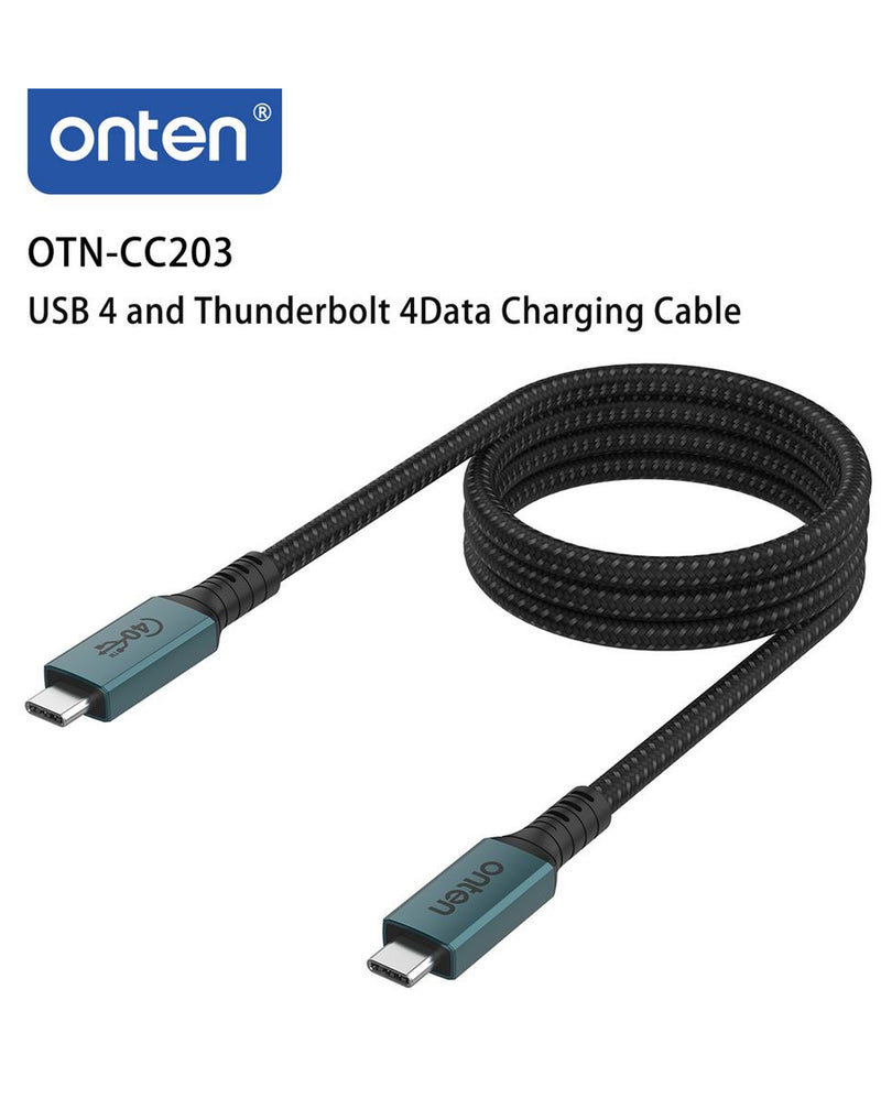 Compra un puerto de carga Onten USB con 4 conectores USB C-C de alta velocidad (100W / 40gbps) en Guatemala.