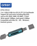 Encuentra el lector de tarjetas USB 2.0 2in1 Onten en Guatemala para tus necesidades de accesorios de electrónica.