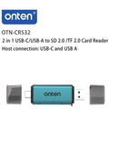 Encuentra el lector de tarjetas USB 2.0 2in1 Onten en Guatemala para tus necesidades de accesorios de electrónica.