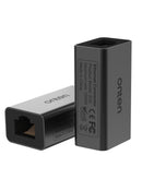 Adaptador Ethernet Onten negro con cable USB-C, para conectividad de red de 1000mbps.