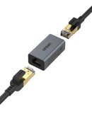 Adaptador Ethernet Onten negro con cable USB-C, para conectividad de red de 1000mbps.