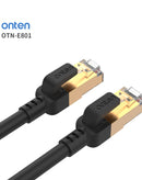 Venta al por mayor de Cable Ethernet CAT8 de la marca Onten en color negro de 1 metro en Guatemala.